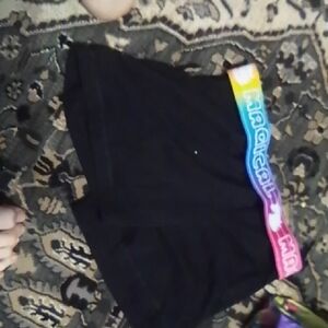 Wonder Nation Black Shorts with Unicorn Waistband